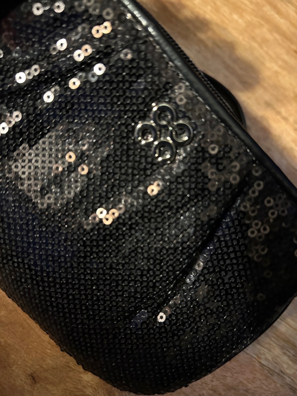 Coach Black Sequin Wristlet Clutch - Picture 3 of 11